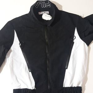 FILA Houston Zip-Front Colorblock Flight Jumpsuit